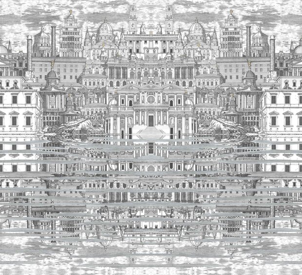 Fornasetti Riflesso Behang Cole and Son Senza Tempo Behang Collectie 114/20040