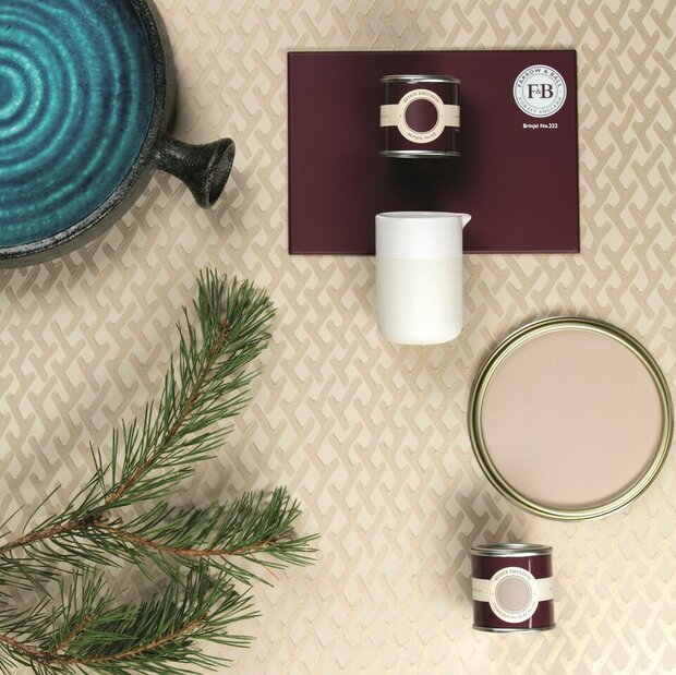 Farrow and Ball Amime Metallic Behang