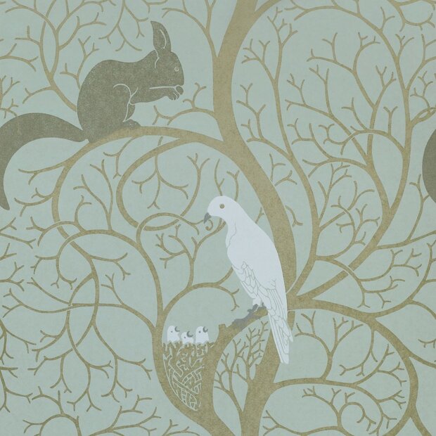 DVIWSQ103 sanderson Behang Vintage Squirrel &amp; Dove 2