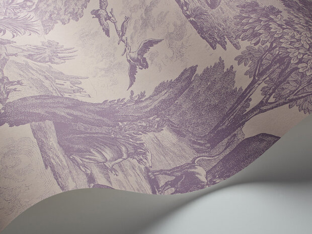 versailles behang papier cole and son behang  paars