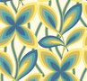 Little Greene Starflower behang - Peacock