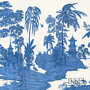 iksel excotic chinoiserie behang blue white 3