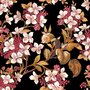 Coordonne Flowery Black Behang 8800043