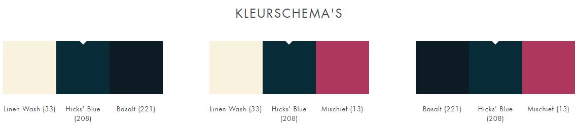 208 Hicks' Blue Little Greene kleurschema