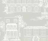 Behang Little Greene Hampstead Cool Grey 20th Century Papers Collectie Luxury By Nature