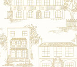 Behang Little Greene Hampstead Cloister 20th Century Papers Collectie Luxury By Nature