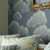 Behang Little Greene Pines - Blue Pines 20th Century Papers Luxury By Nature sfeer 1