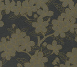 Behang Little Greene Camellia Charcoal 20th Century Papers Collectie Luxury By Nature