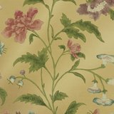 Behang Little Greene China Rose Emerald Lustre - Archive Trails Collectie Luxury By Nature