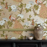 Little Greene Pavona Behang Peacock National Trust Papers 