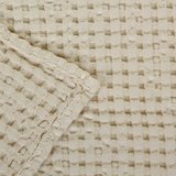Wafel handdoek ecru 101 Pousada collectie Abyss Habidecor handdoeken detail sfeer