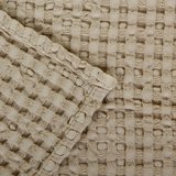 Wafel handdoek linen 770 Pousada collectie Abyss Habidecor handdoeken overlap