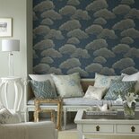 Little Greene Pines Behang - Silver Pine