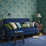 Morris Seaweed Behang - Silver / Ecru