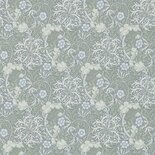 Morris Seaweed Behang - Silver / Ecru
