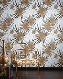 Jim Thompson Golden Sunburst Behang - Silver