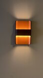 Wandlamp LED George Zwart / Goud