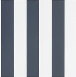 Ralph Lauren Spalding Stripe Behang - Dark Blue White