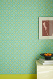 Little Greene Ditsy Block Behang