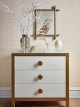Thibaut Stream Weave Behang - Beige and Silver