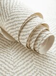 Thibaut Big Sur Behang - Silver/Taupe