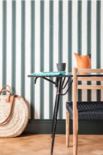 Block Print Stripe Behang Farrow and Ball