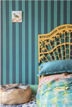 Block Print Stripe Behang Farrow and Ball