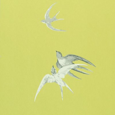 Sanderson Swallows Behang - Lime