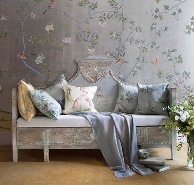 Handbeschilderd Behang De Gournay Luxury By Nature De Gournay Chinoiserie Collectie