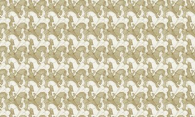 Escher Paarden Behang