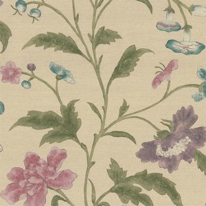 Behang Little Greene China Rose Sage - Archive Trails Collectie Luxury By Nature