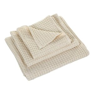 Wafel handdoek ecru 101 Pousada collectie Abyss Habidecor handdoeken