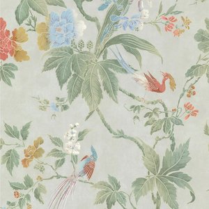Behang Little Greene Paradise Dusk - Archive Trails Collectie Luxury By Nature