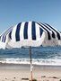 Business Pleasure Beach Parasol - Navy Crew Stripe
