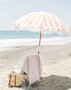Business Pleasure Beach Parasol - Pink Crew Stripe