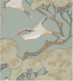 Eenden Behang Mulberry Home Flying Ducks